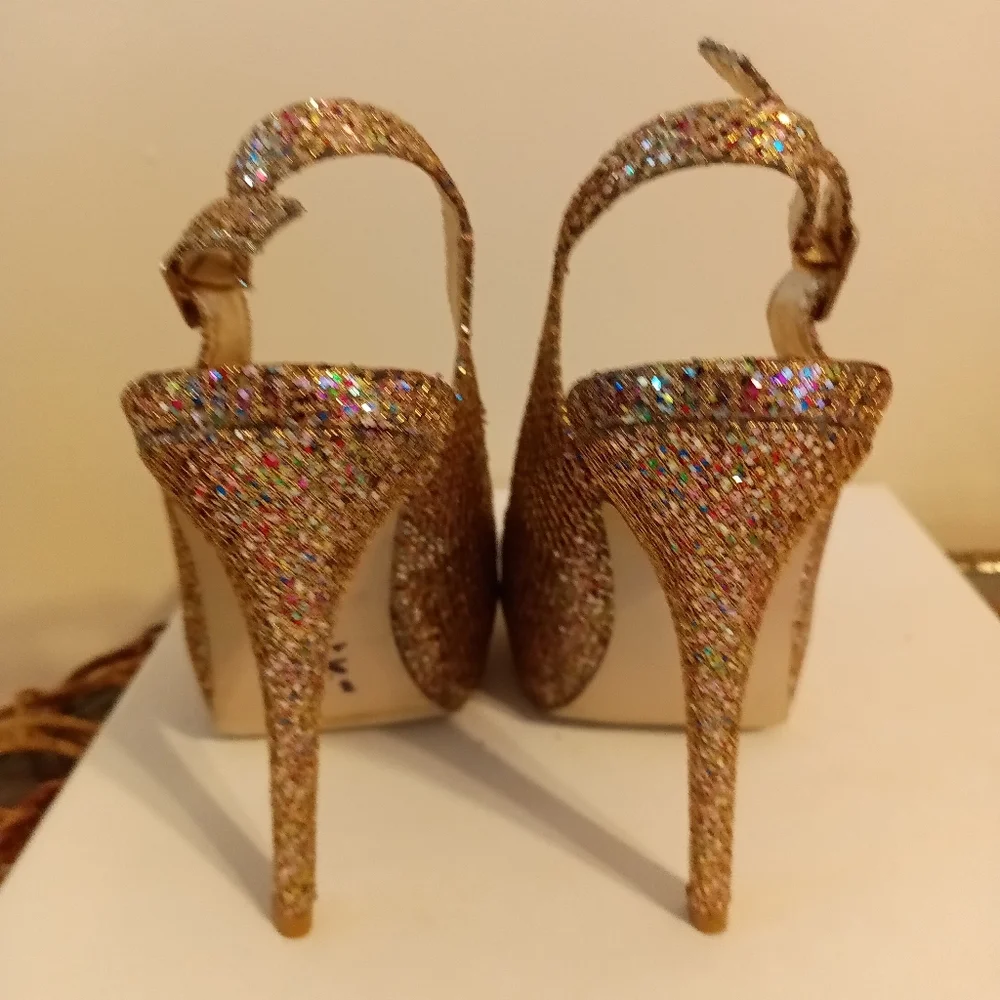 Madden Girl gold glitter